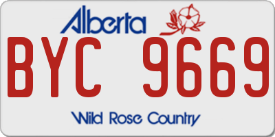 AB license plate BYC9669