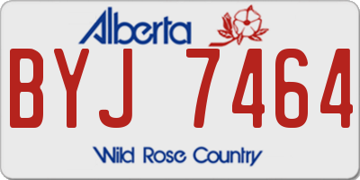 AB license plate BYJ7464
