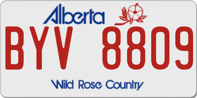AB license plate BYV8809