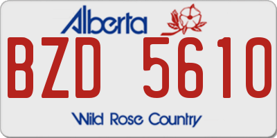 AB license plate BZD5610