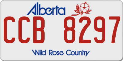AB license plate CCB8297