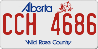 AB license plate CCH4686