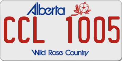 AB license plate CCL1005