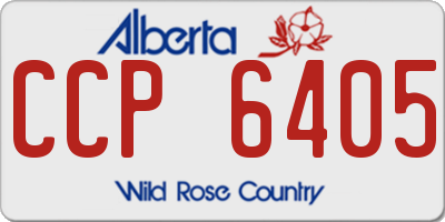 AB license plate CCP6405