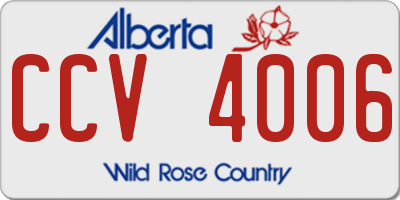 AB license plate CCV4006