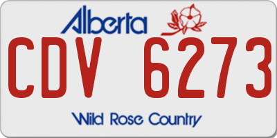 AB license plate CDV6273