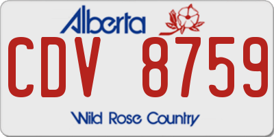 AB license plate CDV8759