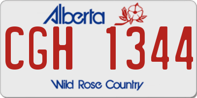 AB license plate CGH1344