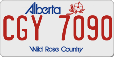 AB license plate CGY7090