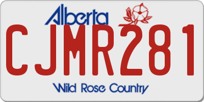 AB license plate CJMR281