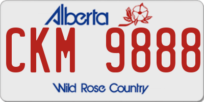 AB license plate CKM9888