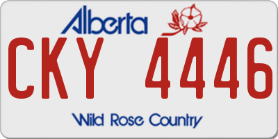 AB license plate CKY4446