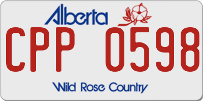 AB license plate CPP0598