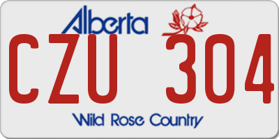 AB license plate CZU304