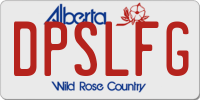 AB license plate DPSLFG