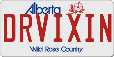 AB license plate DRVIXIN