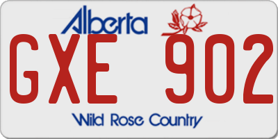 AB license plate GXE902