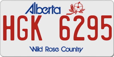 AB license plate HGK6295