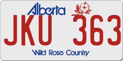 AB license plate JKU363