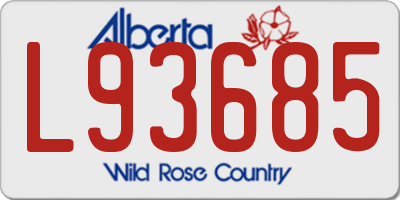 AB license plate L93685
