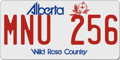 AB license plate MNU256