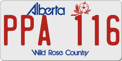 AB license plate PPA116