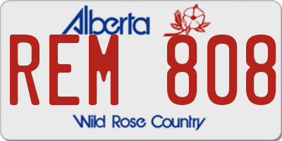 AB license plate REM808