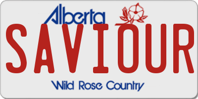 AB license plate SAVIOUR
