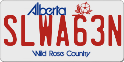 AB license plate SLWA63N