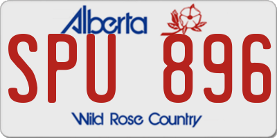 AB license plate SPU896