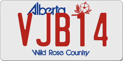 AB license plate VJB14