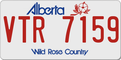 AB license plate VTR7159