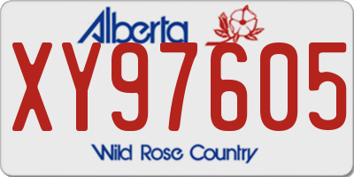 AB license plate XY97605