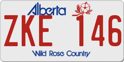 AB license plate ZKE146