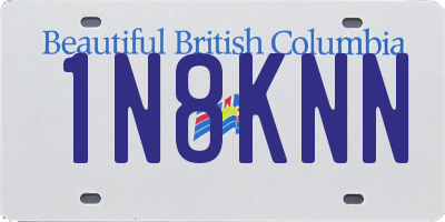 BC license plate 1N8KNN