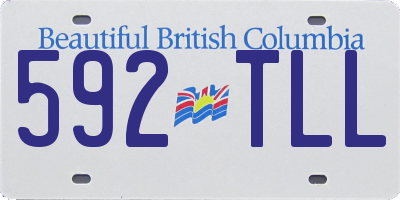BC license plate 592TLL