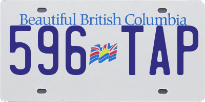 BC license plate 596TAP