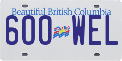 BC license plate 600WEL