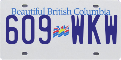BC license plate 609WKW