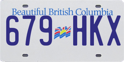 BC license plate 679HKX