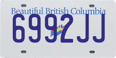 BC license plate 6992JJ