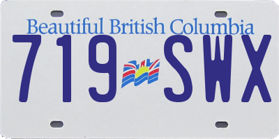 BC license plate 719SWX