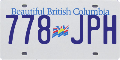 BC license plate 778JPH