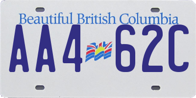 BC license plate AA462C