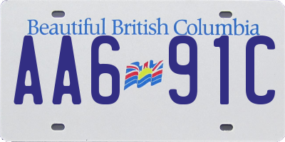 BC license plate AA691C