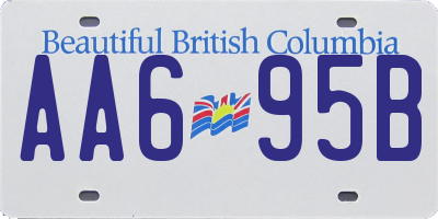 BC license plate AA695B