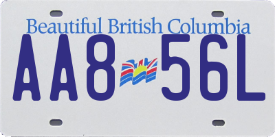 BC license plate AA856L