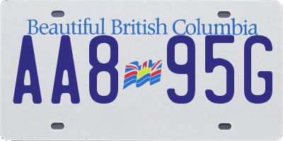 BC license plate AA895G