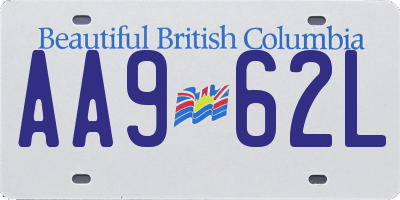 BC license plate AA962L