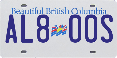 BC license plate AL800S
